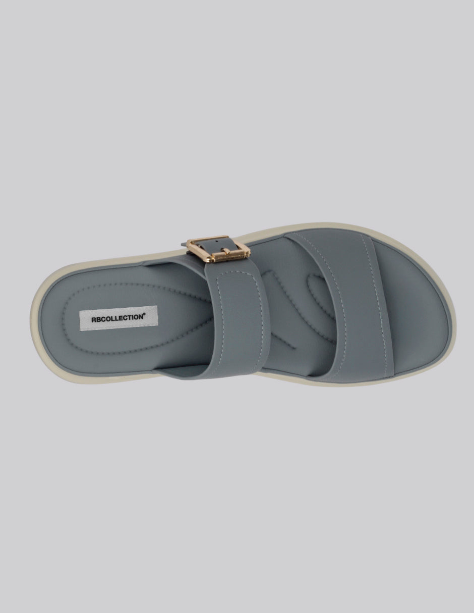 Sandalias de piso Steps en Piel vegana – Azul
