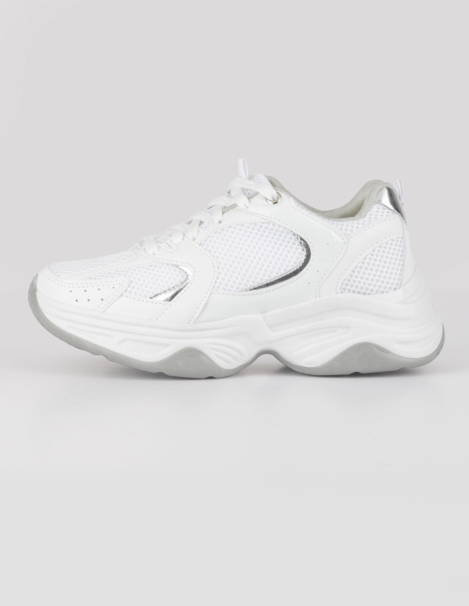 Tenis tipo deportivo  Highline en Textil – Blanco