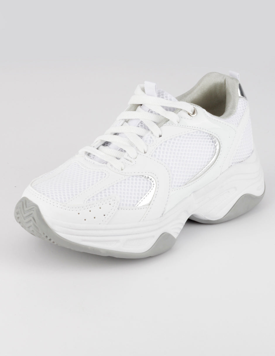 Tenis tipo deportivo  Highline en Textil – Blanco