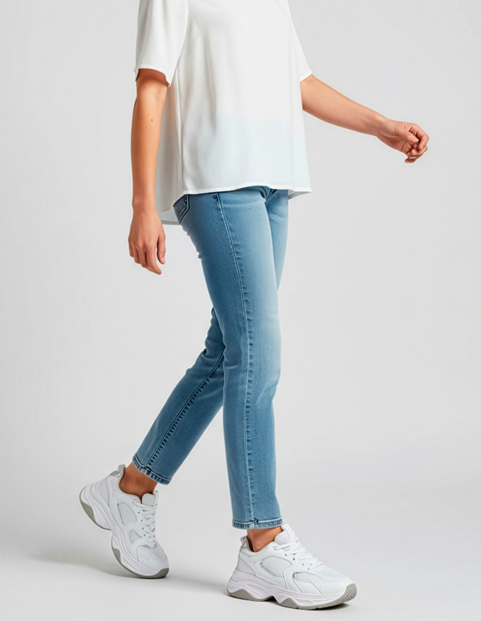 Tenis tipo deportivo  Highline en Textil – Blanco