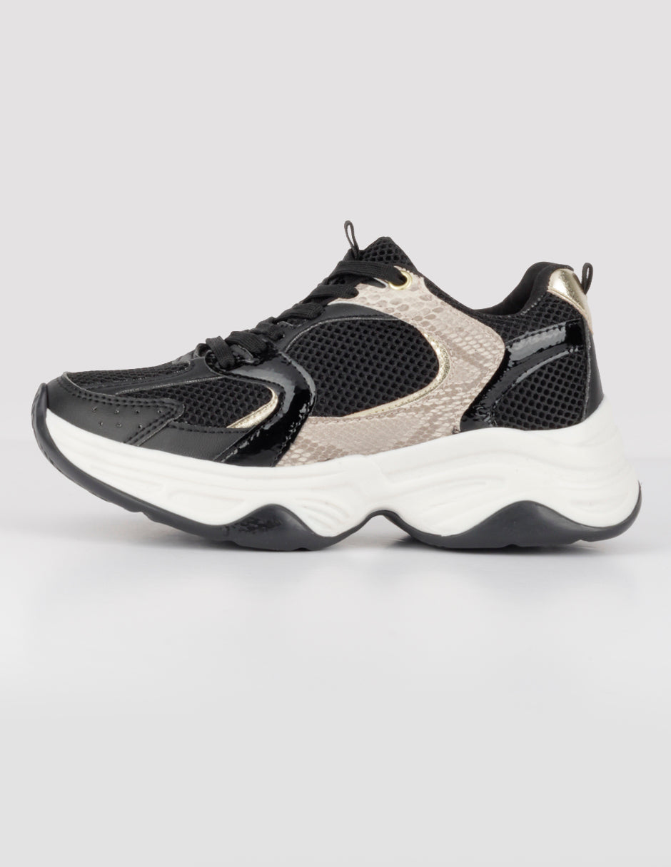 Tenis tipo deportivo  Highline en Textil – Negro
