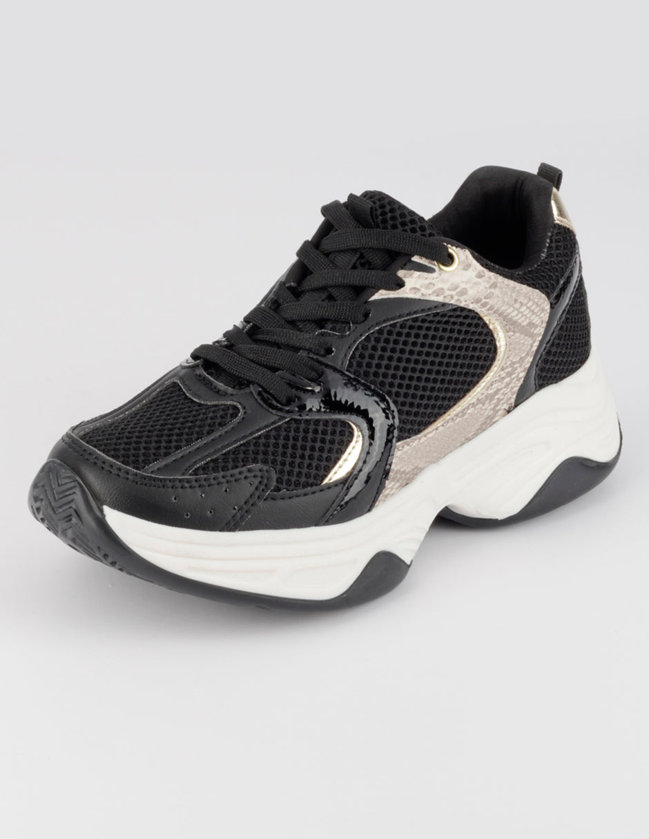 Tenis tipo deportivo  Highline en Textil – Negro