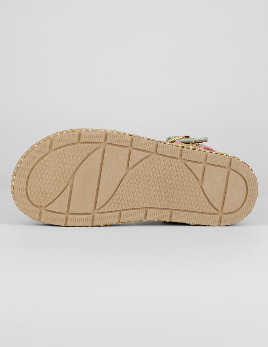Sandalias Kids en Textil – Beige