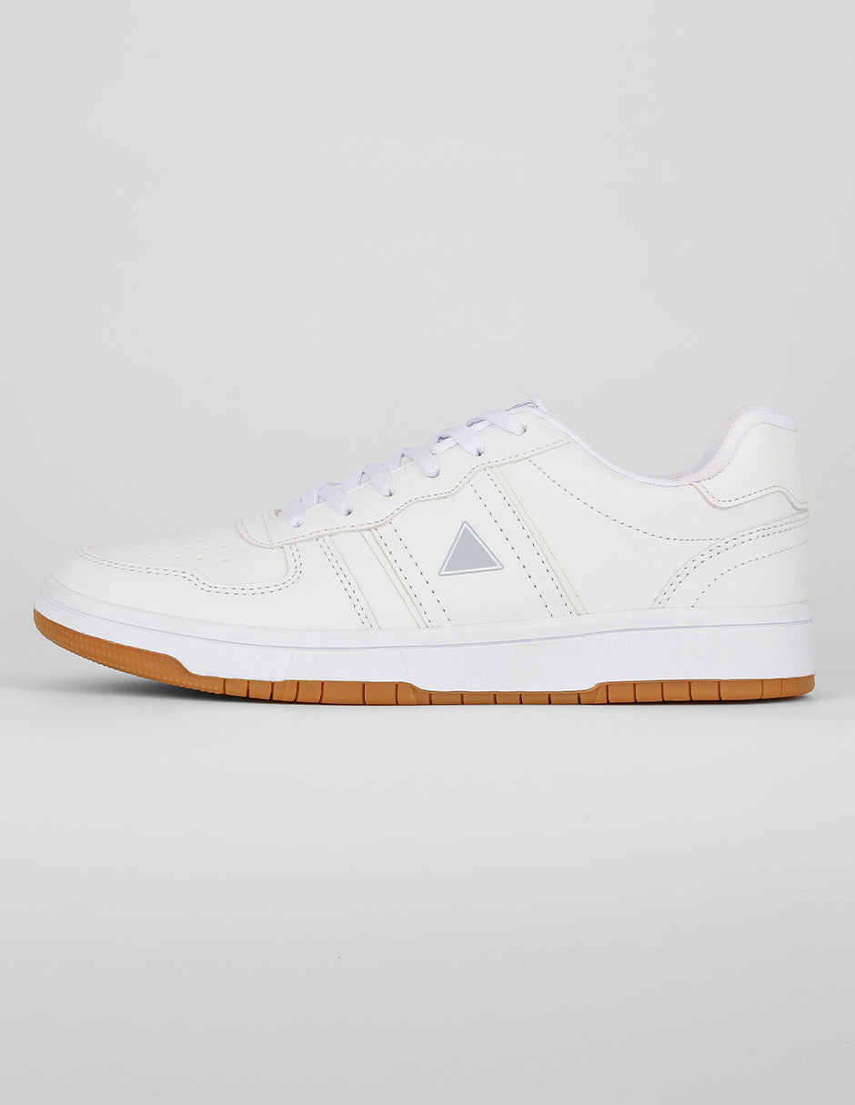 Tenis con cordones Exterior Piel vegana Color Blanco Para Hombre De RBCOLLECTION