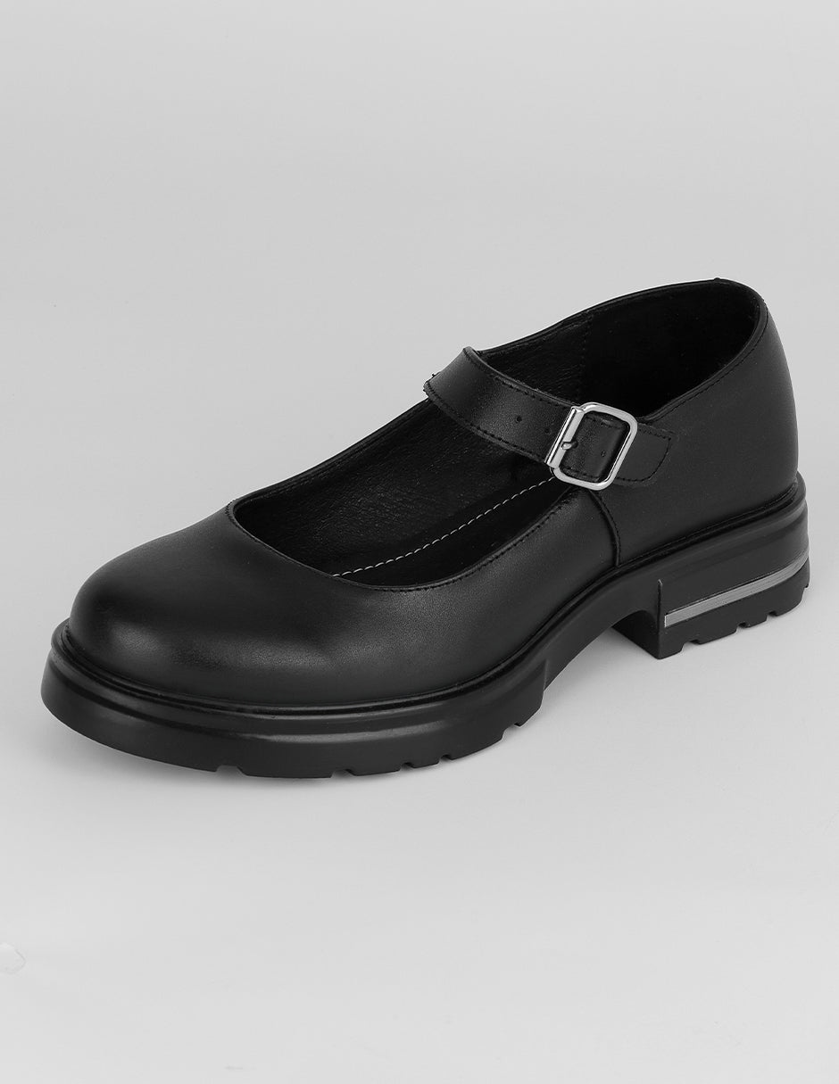 Mary jane Hand made en Piel – Negro