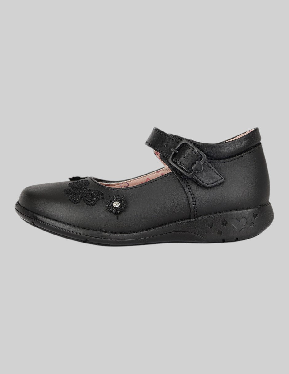 Mary Jane Exterior Piel Color Negro Para Niña De RBCOLLECTION
