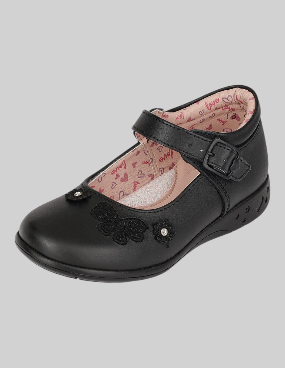 Mary Jane Kids en Piel vegana – Negros