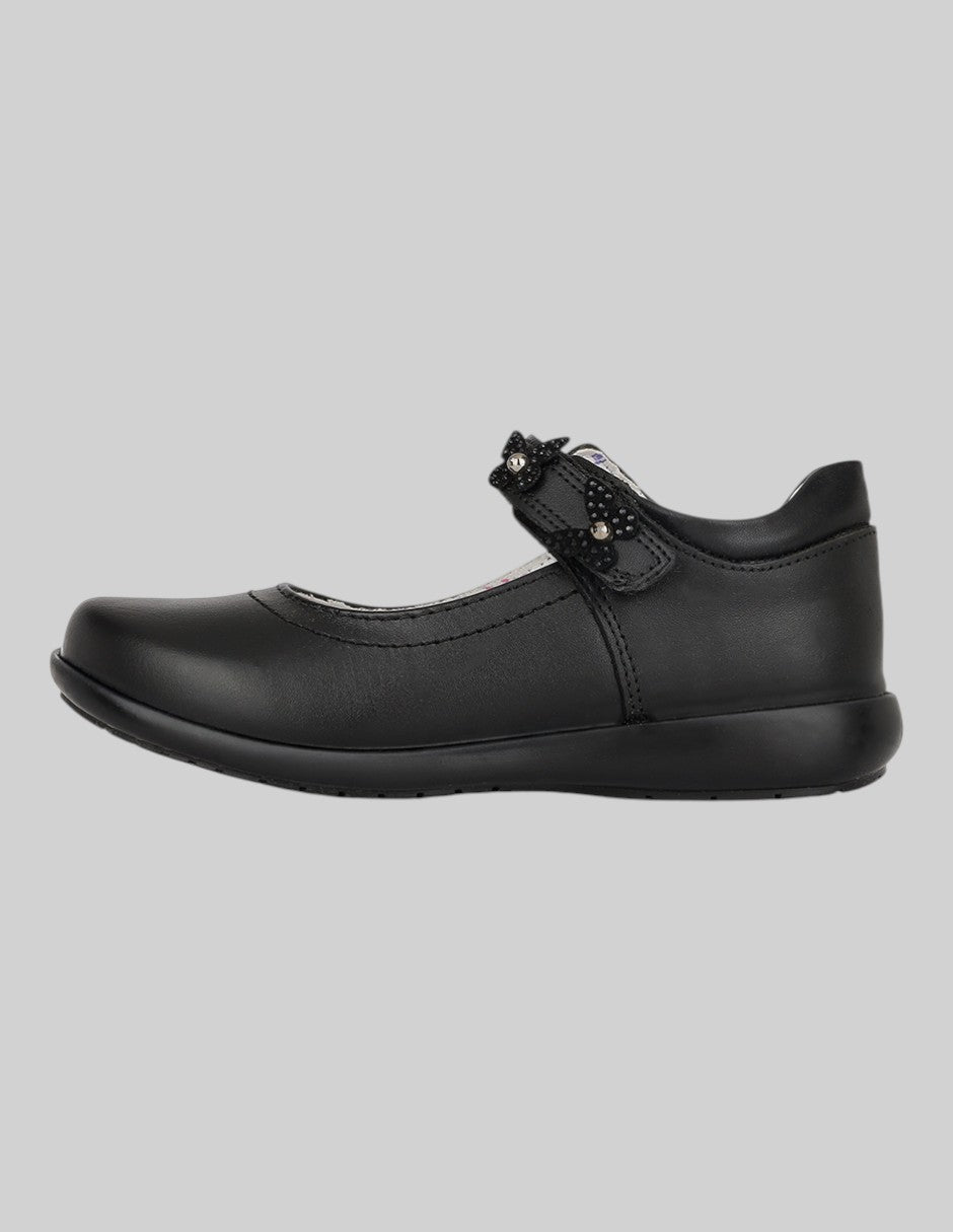 Mary Jane Exterior Piel Color Negro Para Niña De RBCOLLECTION