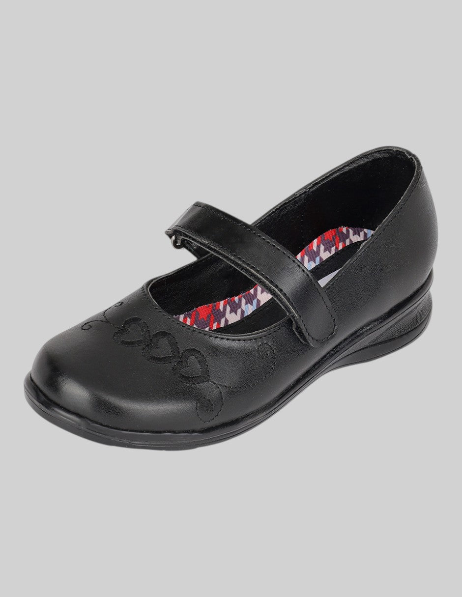 Mary Jane Kids en Piel vegana – Negros
