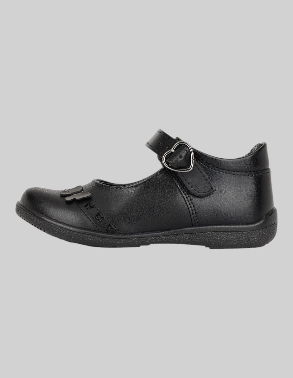 Mary Jane Exterior Piel vegana Color Negro Para Niña De RBCOLLECTION