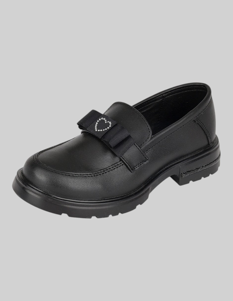 Mocasín Kids en Piel vegana – Negros