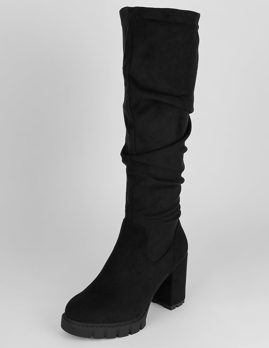 Botas altas Hella en Gamuza – Negro
