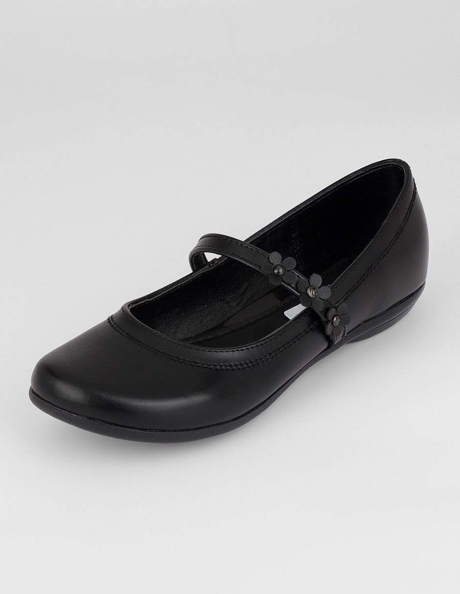 Mary jane  en Piel vegana – Negro