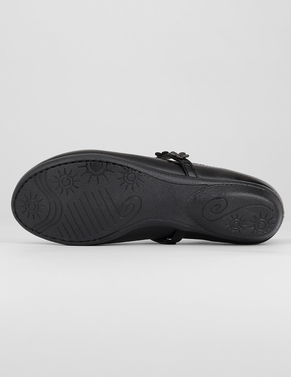 Mary jane  en Piel vegana – Negro