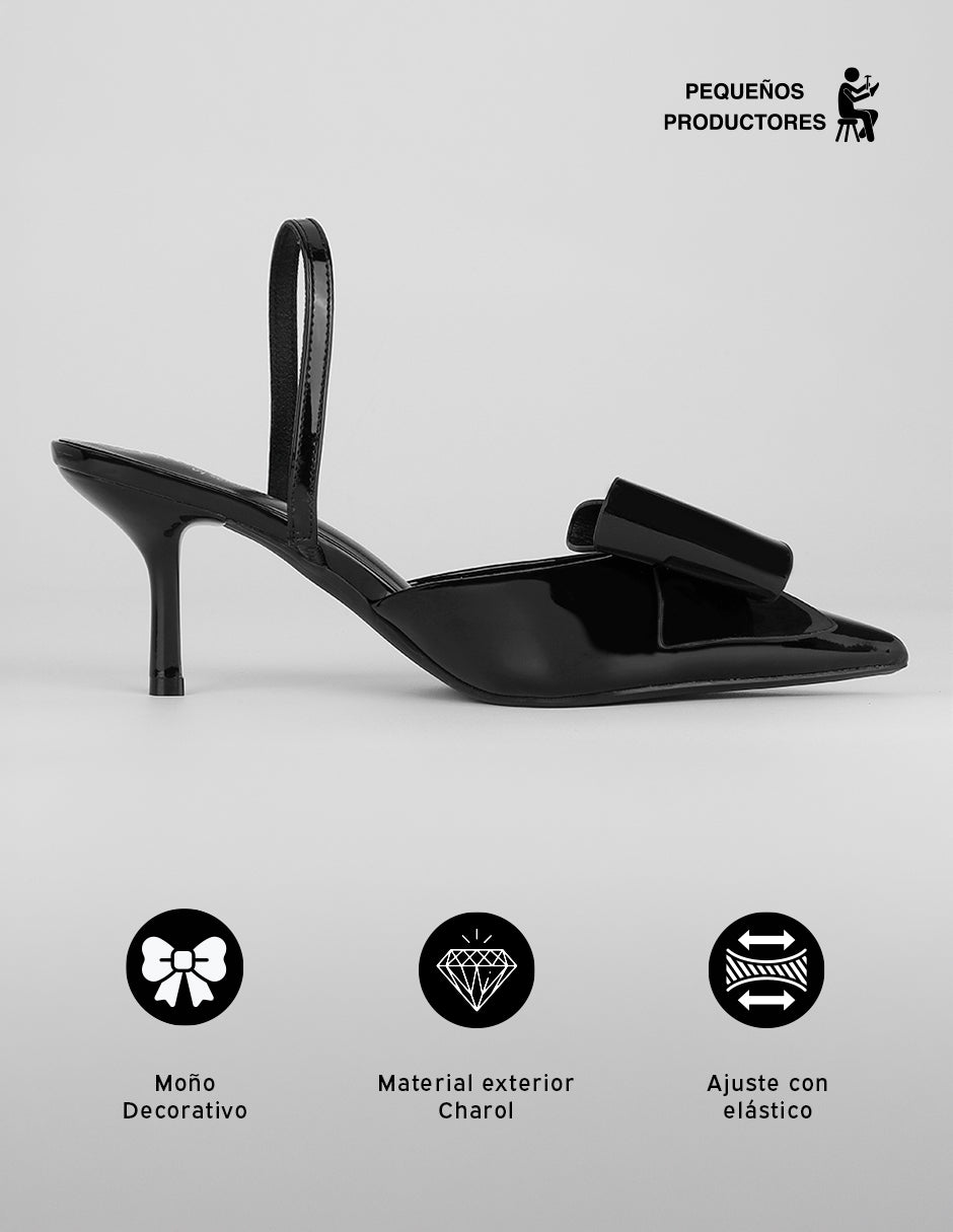 Zapatillas Doll en Charol – Negro