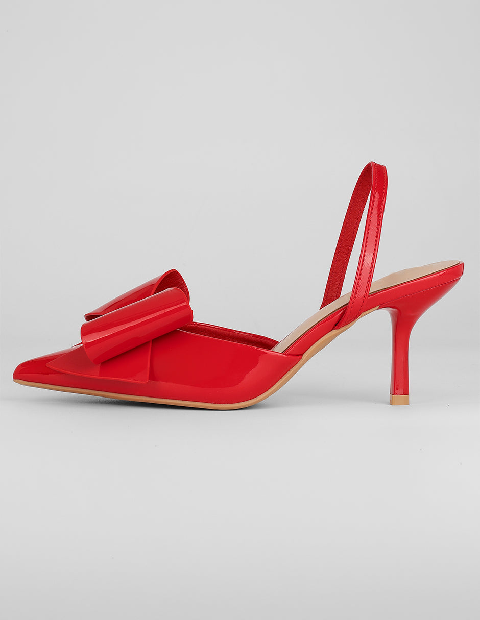 Zapatillas Exterior Charol Color Rojo Para Mujer De RBCOLLECTION