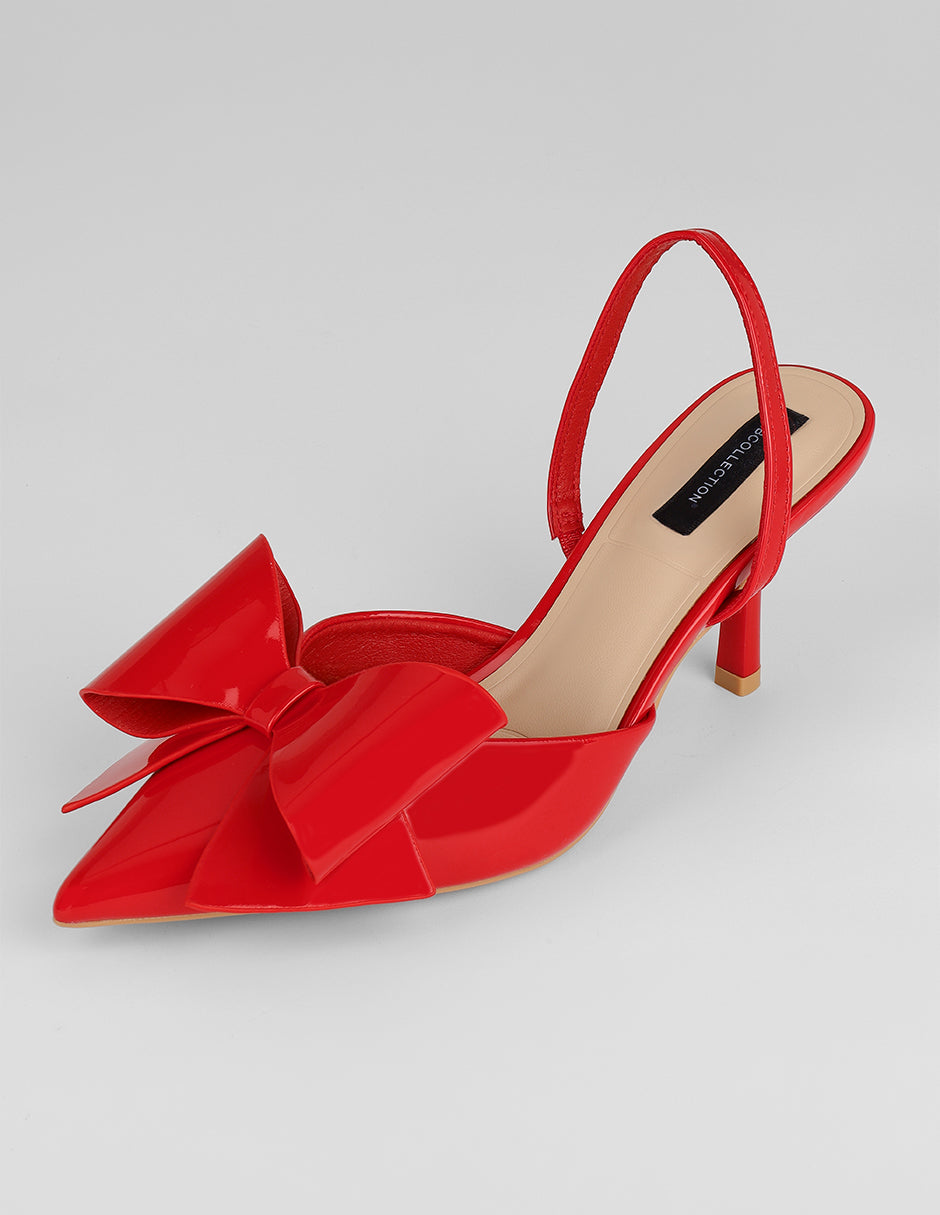 Zapatillas Doll en Charol – Rojo