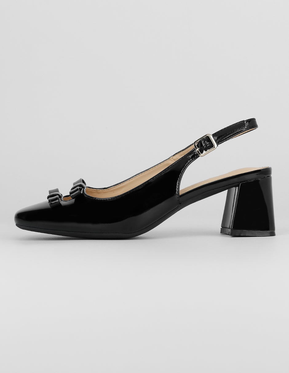 Zapatillas Exterior Charol Color Negro Para Mujer De RBCOLLECTION