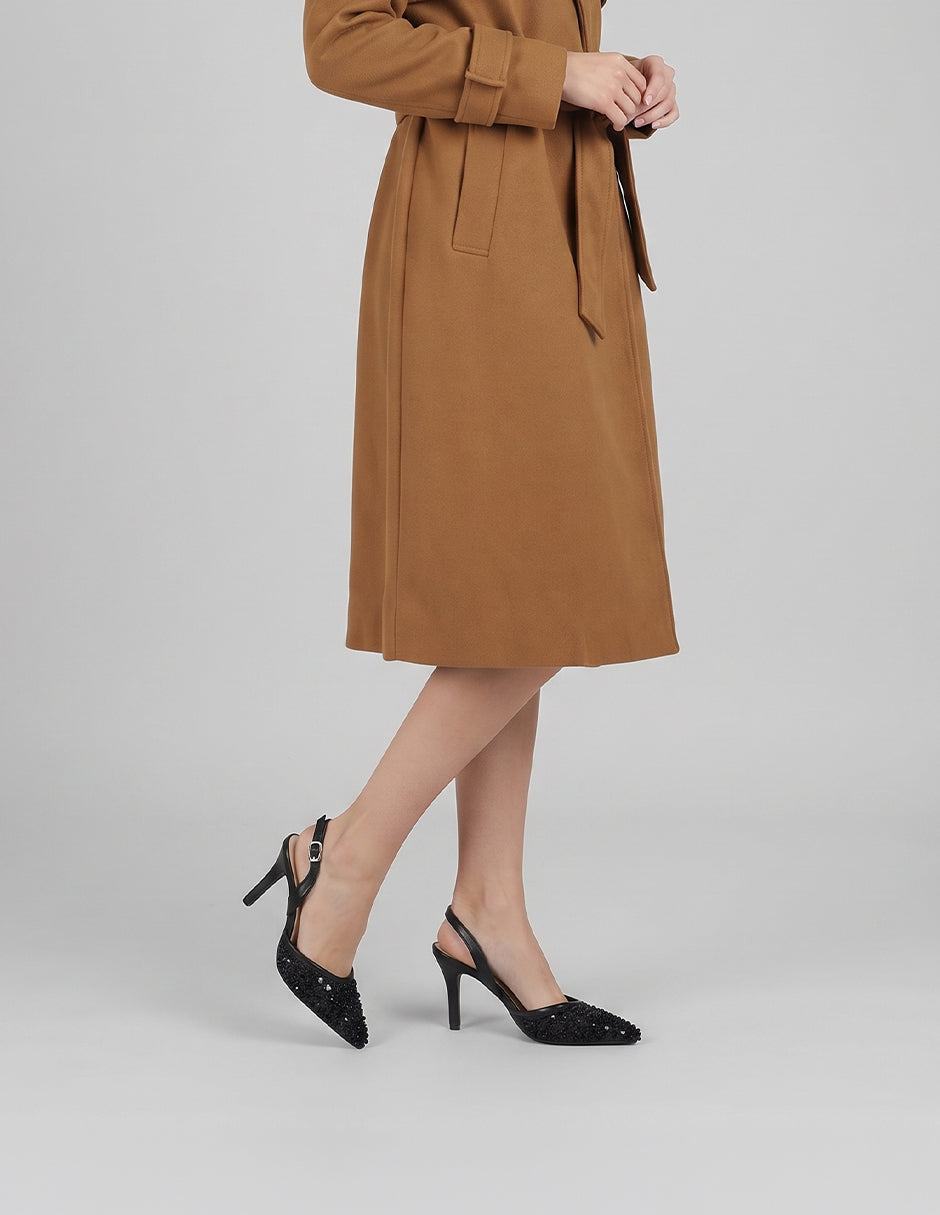 Zapatillas Slingback en Sintético – Negro