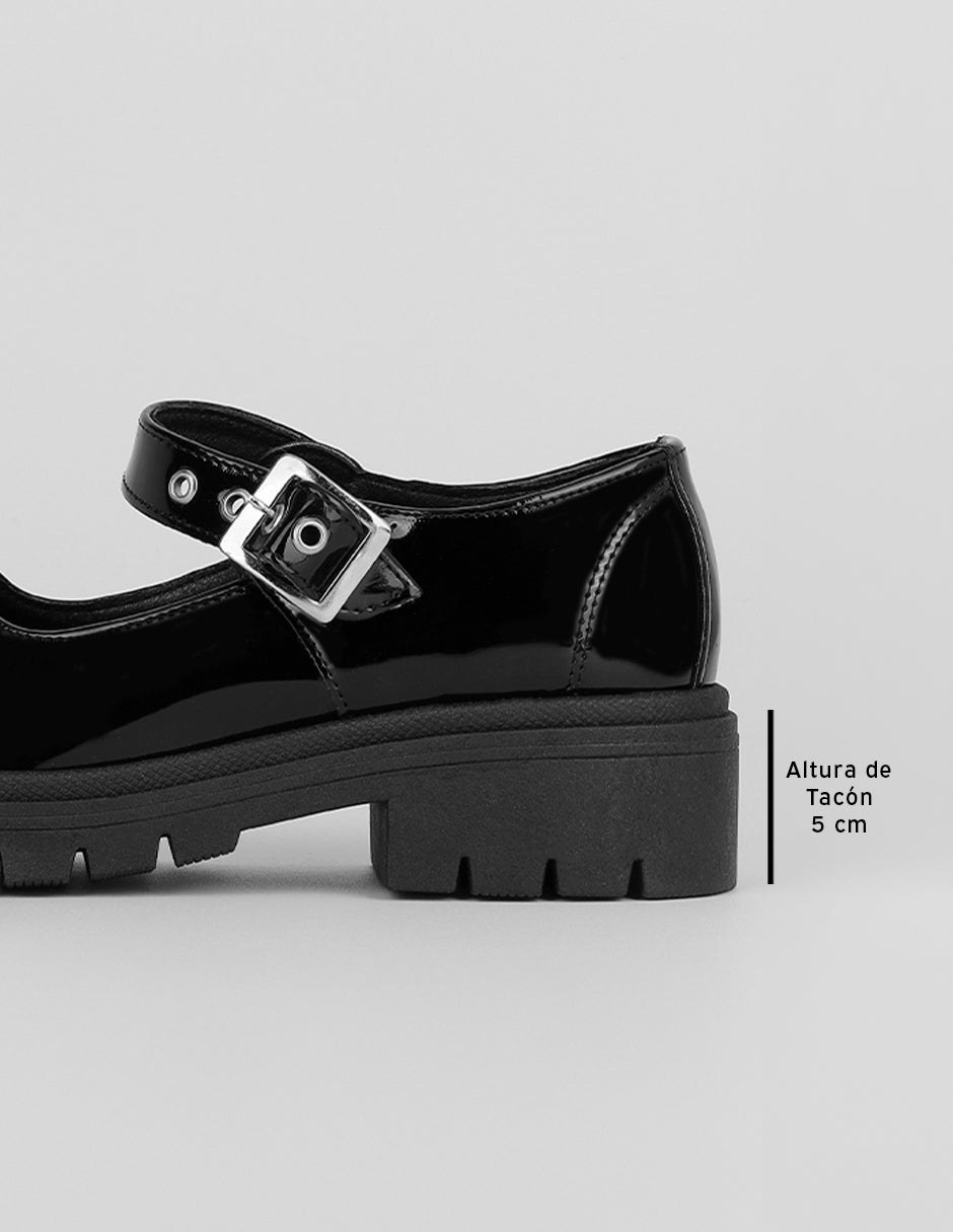 Mary jane Classy en Charol – Negro