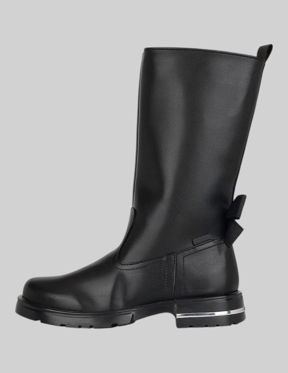 Botas Exterior Piel vegana Color Negro Para Niña De RBCOLLECTION