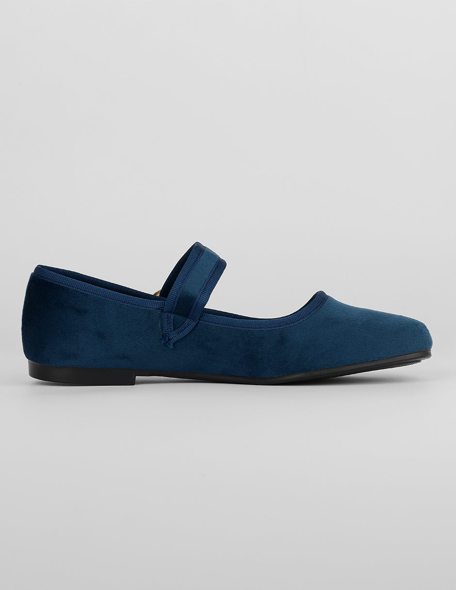 Mary jane Darling en Gamuza – Azul