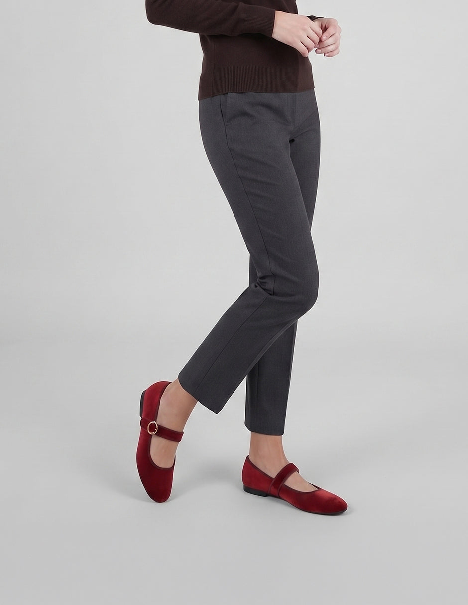 Mary jane Darling en Gamuza – Rojo