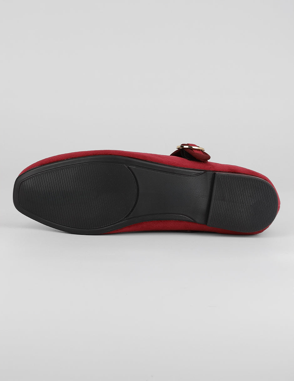 Mary jane Darling en Gamuza – Rojo