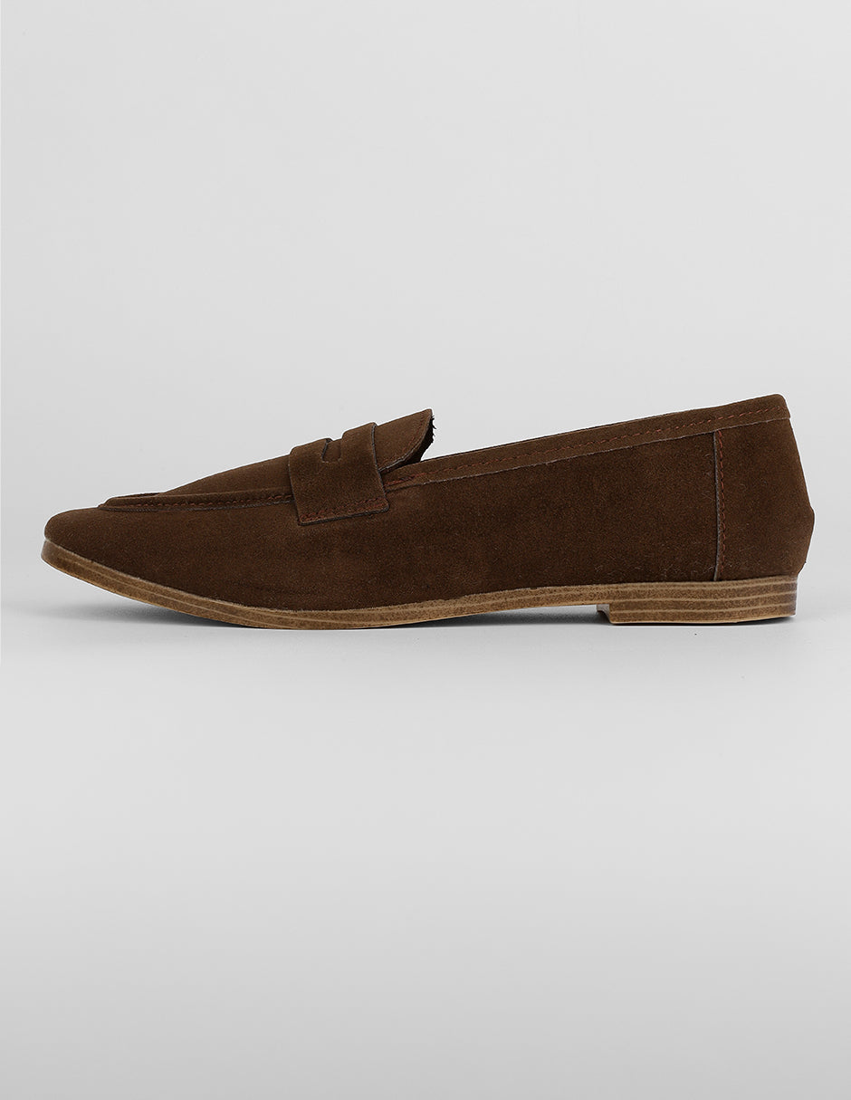 Mocasines Exterior Textil Color Café Para Mujer De RBCOLLECTION