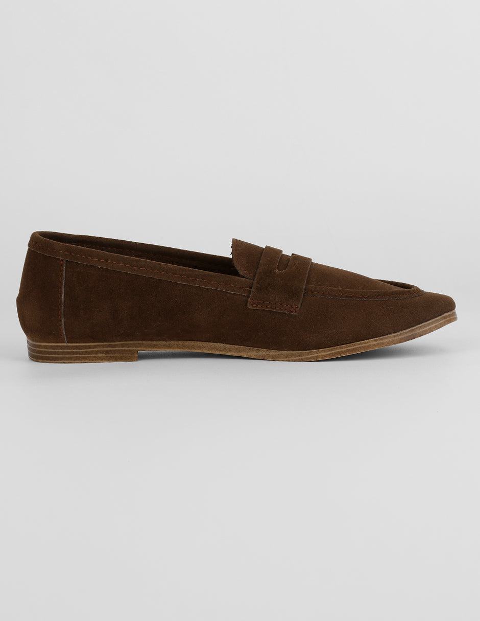 Mocasines Classy en Textil – Café