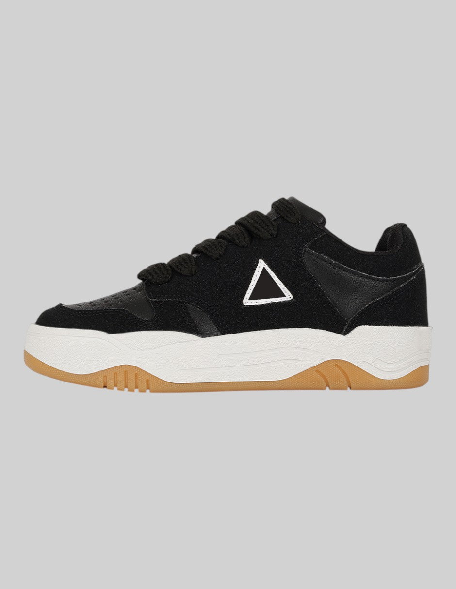 Tenis Exterior Piel vegana Color Negro Para Niño De RBCOLLECTION