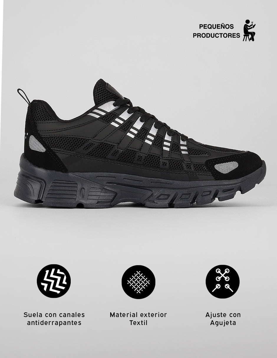 Tenis para entrenamiento Sport en Textil – Negro