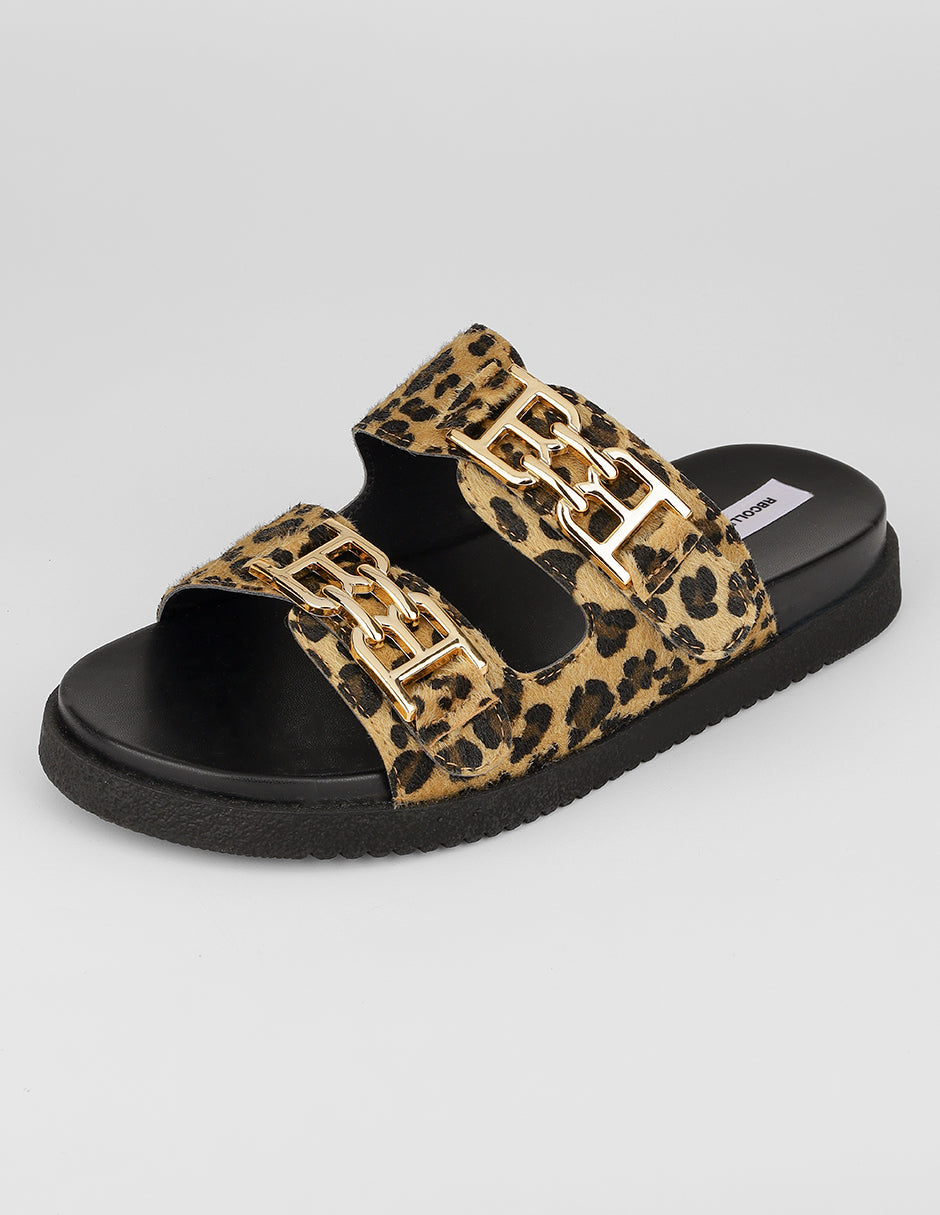 Sandalias de piso Yuri en Sintético – Animal print