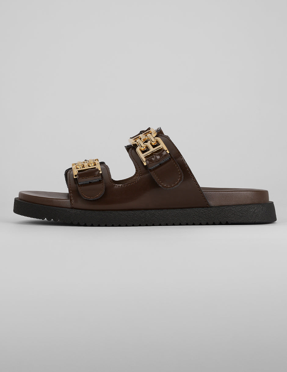 Sandalias de piso Exterior Sintético Color Café Para Mujer De RBCOLLECTION