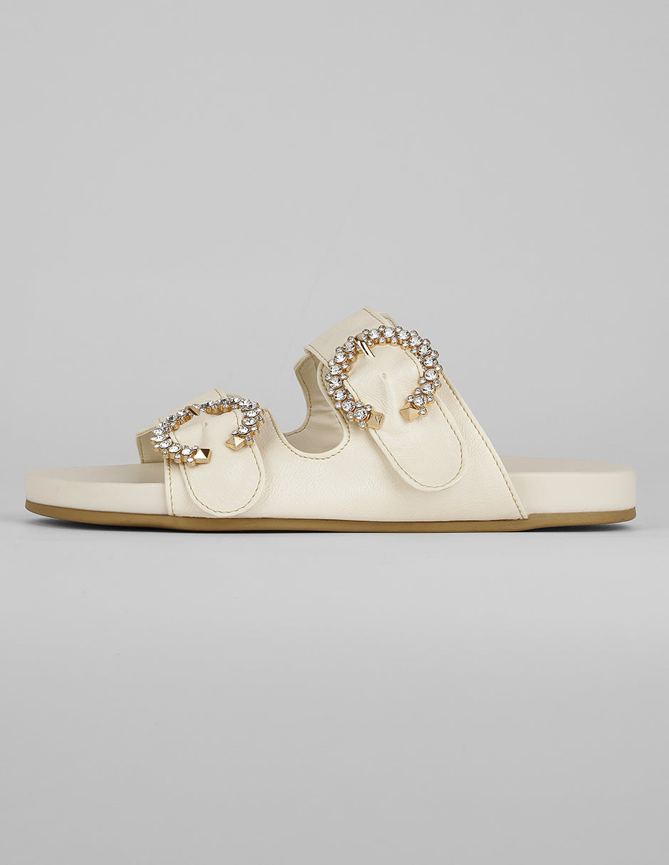 Sandalias de piso Exterior Sintético Color Beige Para Mujer De RBCOLLECTION