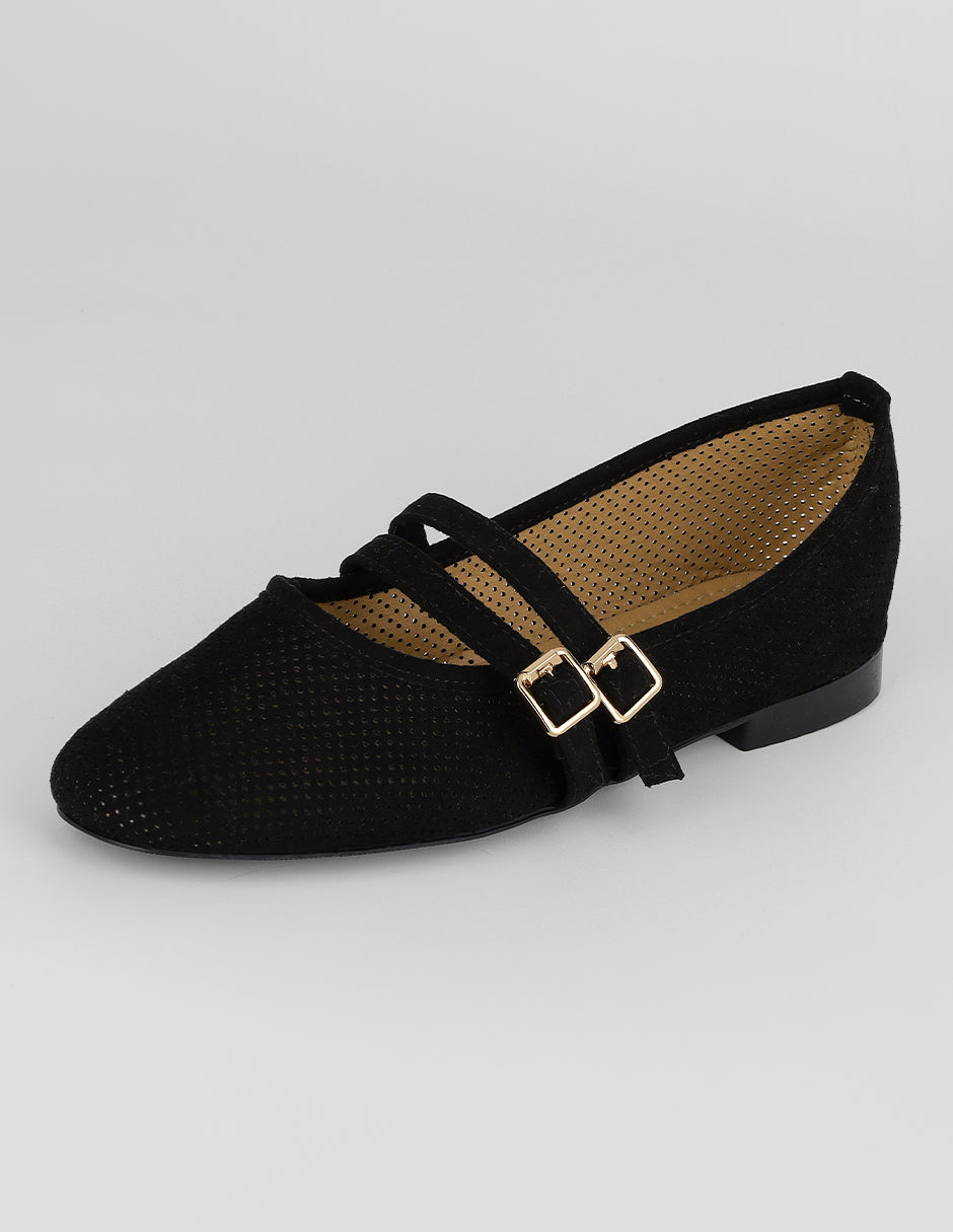 Mary jane Darling en Textil – Negro