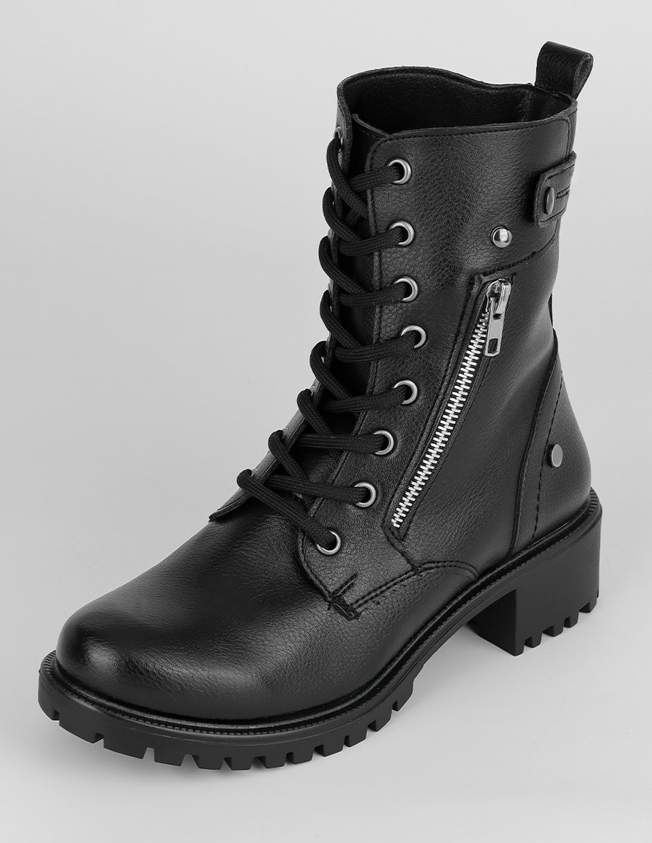 Botas casuales Bite en Piel vegana – Negro