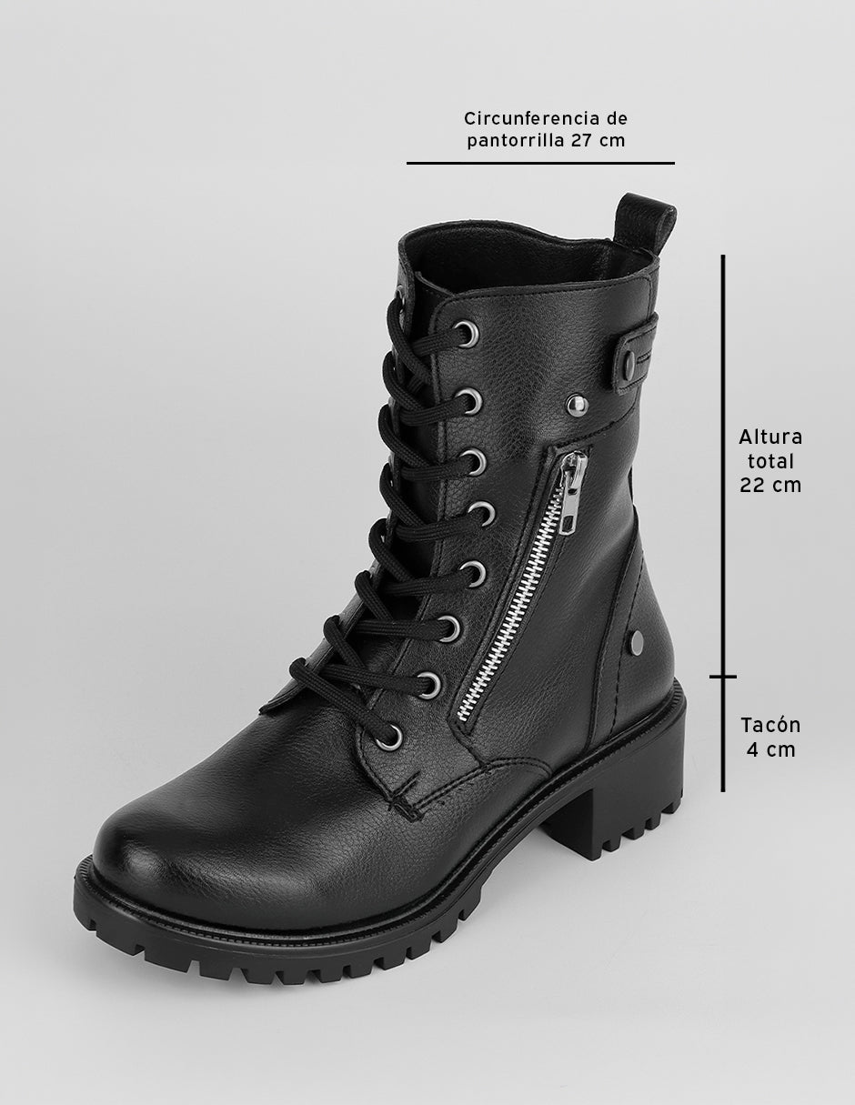 Botas casuales Bite en Piel vegana – Negro