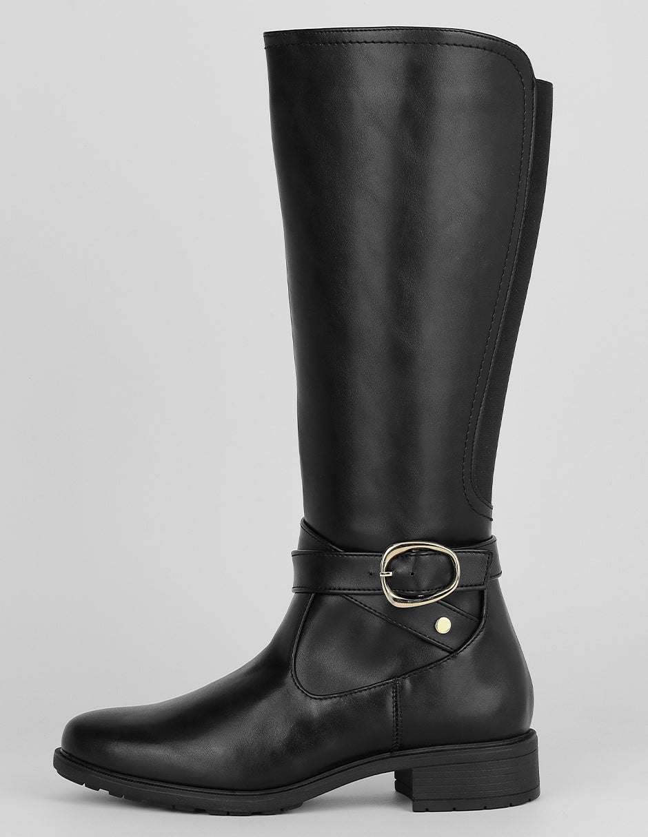 Botas altas Exterior Piel vegana Color Negro Para Mujer De RBCOLLECTION