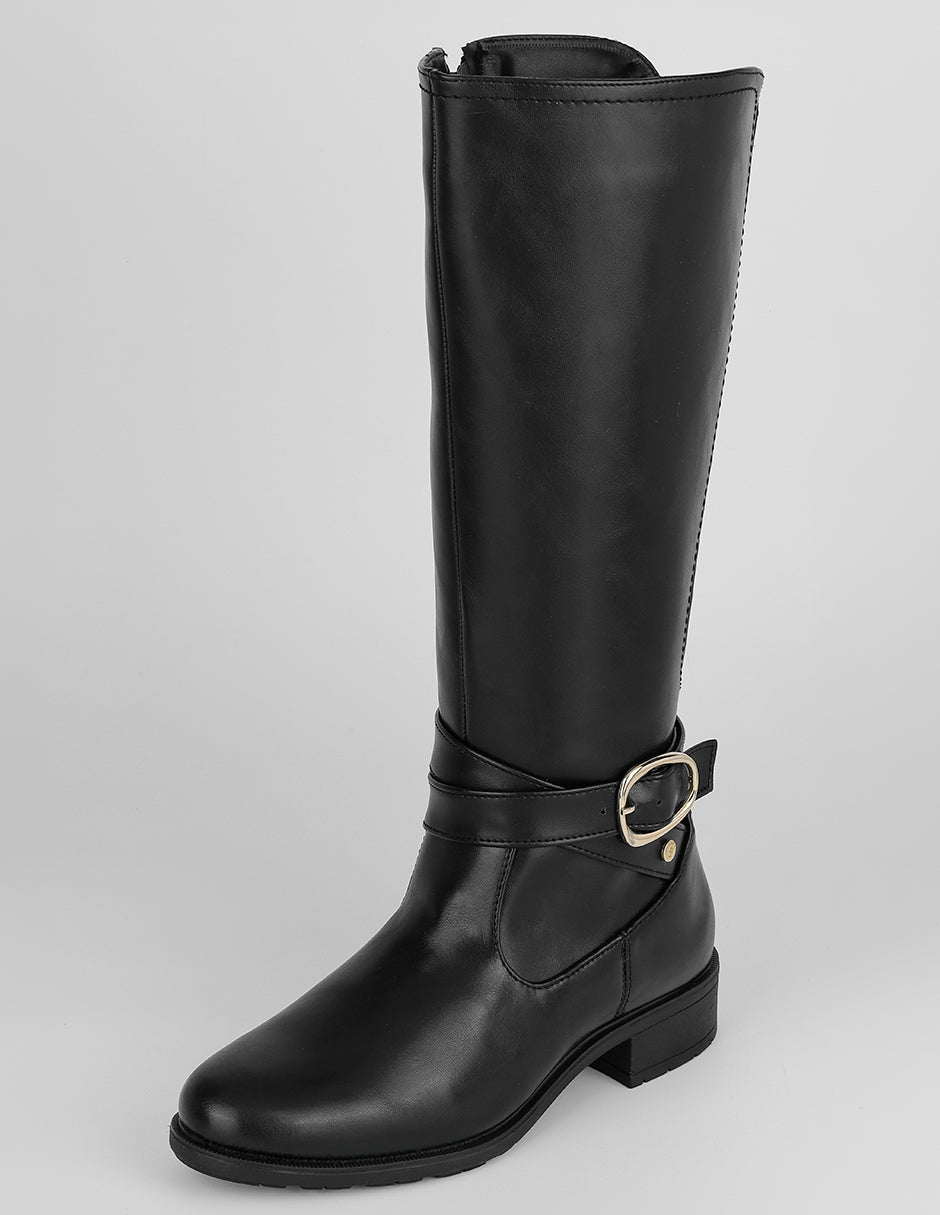 Botas altas Walk en Piel vegana – Negro