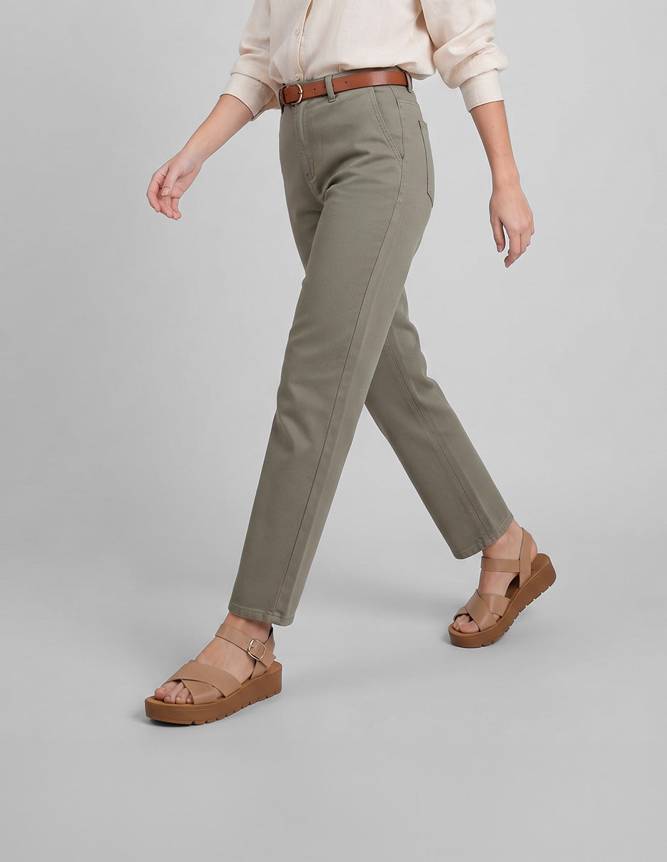 Sandalias con plataforma Gina en Piel vegana – Beige
