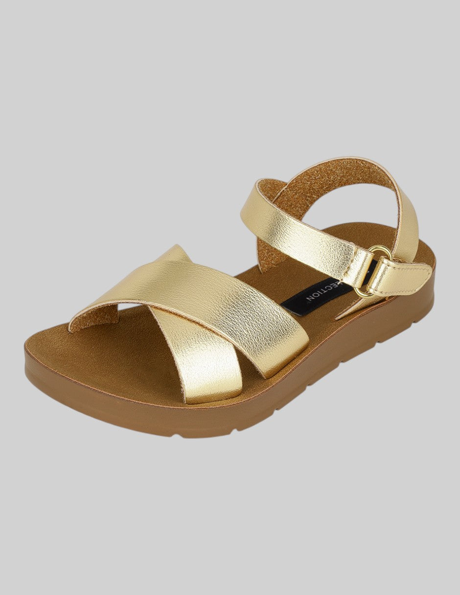 Sandalias Kids en Sintético – Dorados