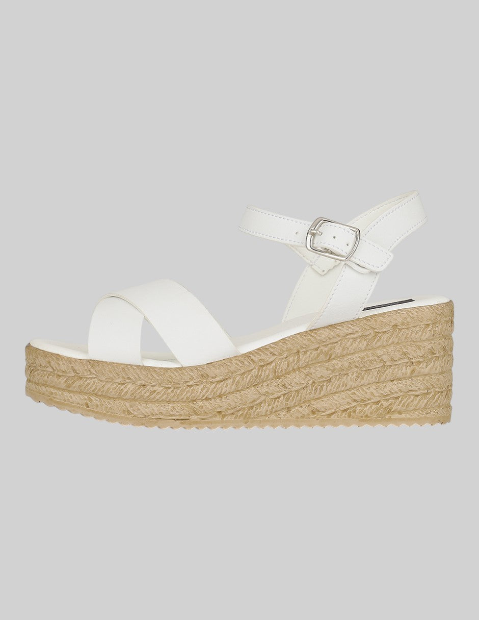 Sandalias Exterior Piel vegana Color Blanco Para Niña De RBCOLLECTION