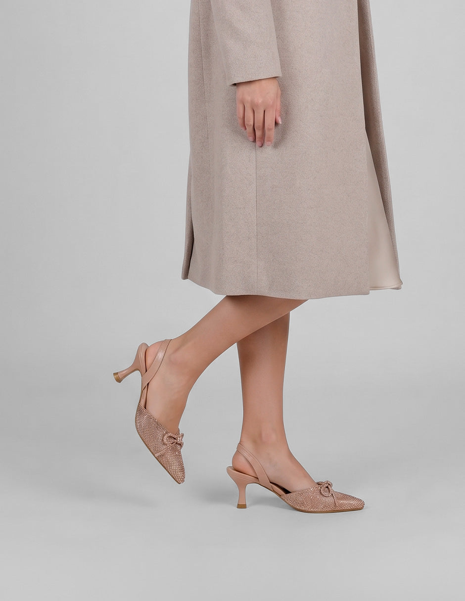 Zapatillas Slingback en Sintético – Café