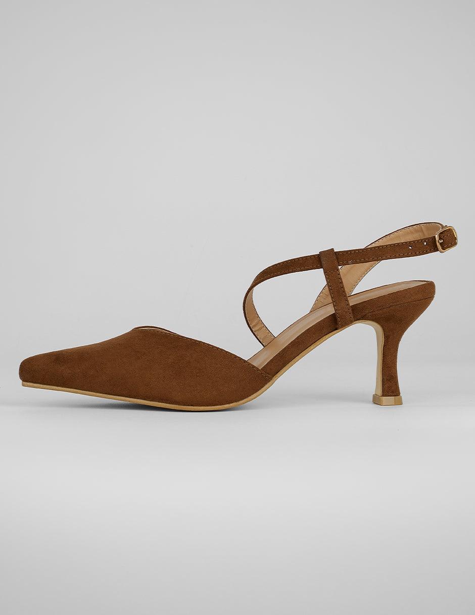 Zapatillas Exterior Gamuza Color Café Para Mujer De RBCOLLECTION