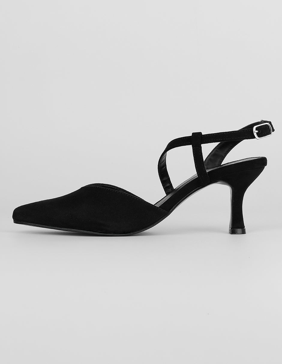 Zapatillas Exterior Gamuza Color Negro Para Mujer De RBCOLLECTION