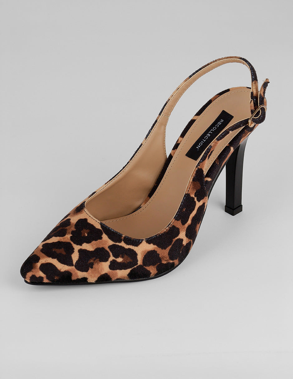 Zapatillas Print en Textil – Café