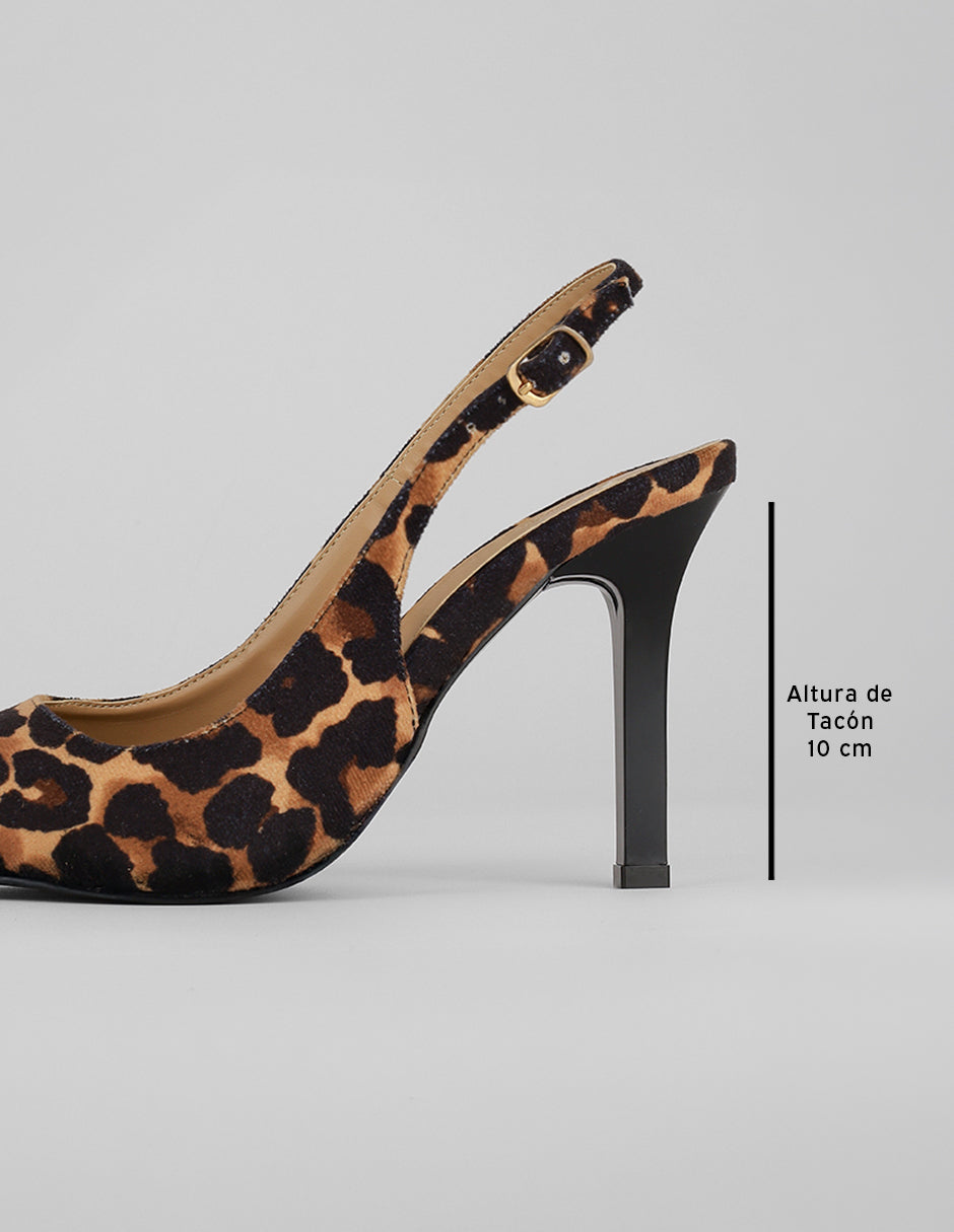 Zapatillas Print en Textil – Café