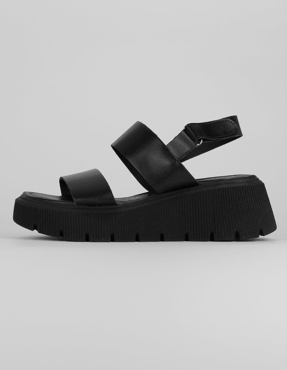 Sandalias con plataforma Exterior Sintético Color Negro Para Mujer De RBCOLLECTION