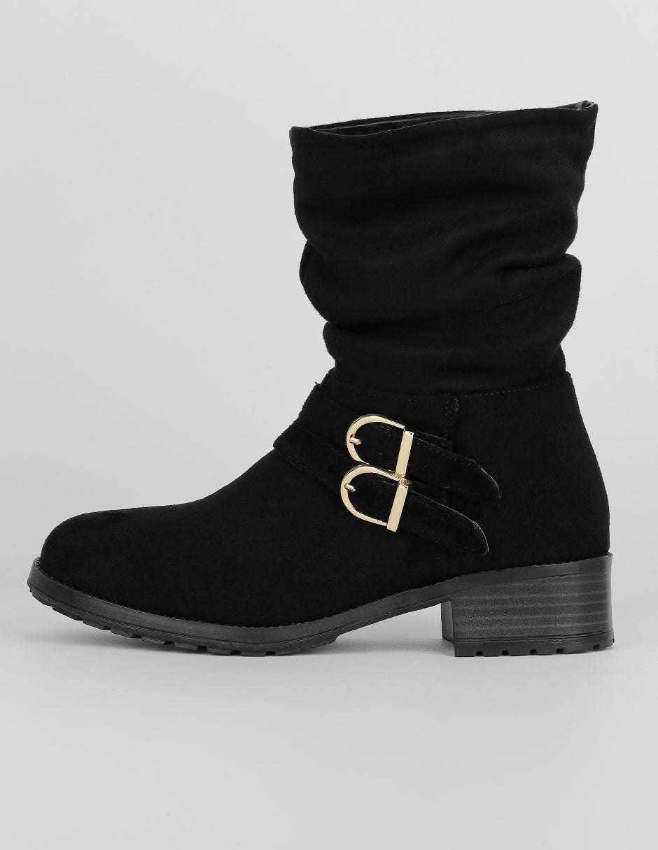 Botas casuales Exterior Gamuza Color Negro Para Mujer De RBCOLLECTION